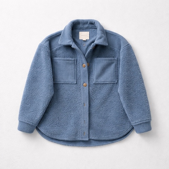 American Eagle Outfitters Jackets & Blazers - Blue Teddy Bear Sherpa Jacket XS
